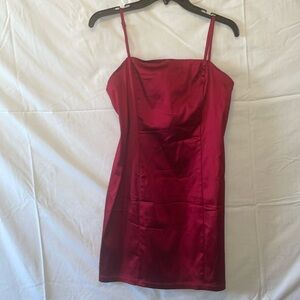 Urban Outfitters | Red Satin Mini | Size Large